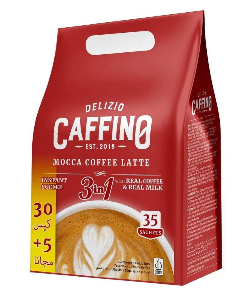 دليزيو كافينو 3 في 1 قهوة لاتيه موكا 20 غم * 35