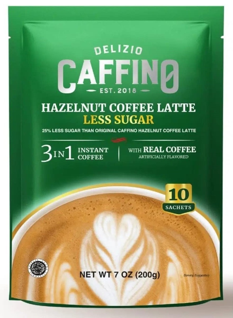 دليزيو كافينو 3 في 1 قهوة لاتيه بندق 20غم8+2