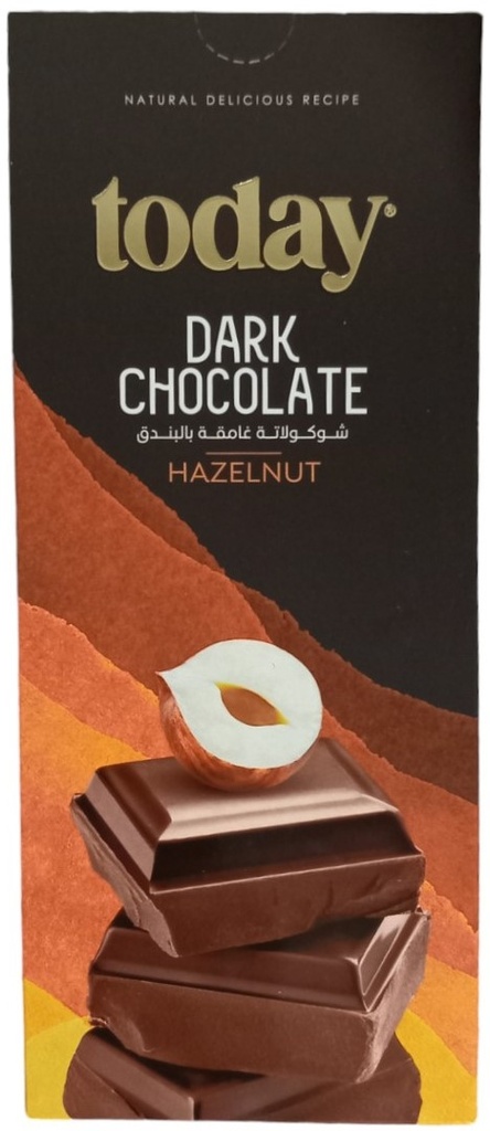 توداي بار شوكلاتة داكنة بالبندق 150 غم