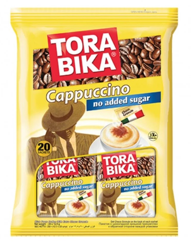 تورابيكا كابتشينو خالي من السكر 25 غم * 20