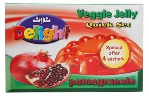 نون ديلايت جيلي نباتي رمان عرض 85 غم * 4