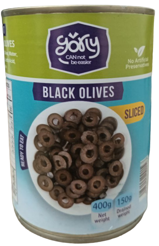جورلي زيتون اسود شرائح 400 غم