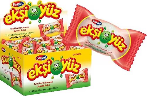 اسكيوز علكة حامضة بنكهة فواكه مشكلة 350 غم