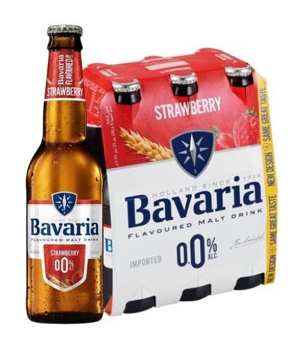 بفاريا شراب شعير فراولة 330 مل 