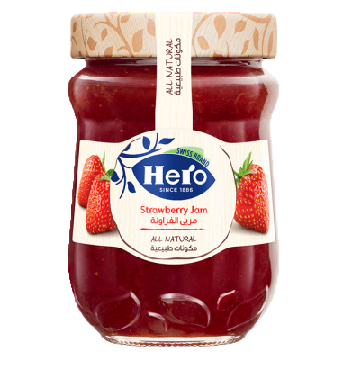 هيرو مربى فراولة 350 غم