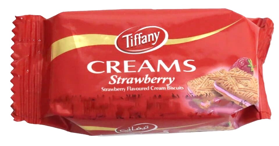 تيفاني بسكويت كريمة الفراولة 16غم