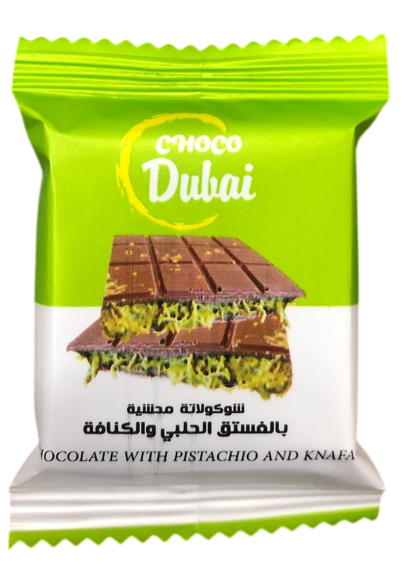 شوكو دبي شوكولاتة بالفستق الحلبي و الكنافة 18 غم
