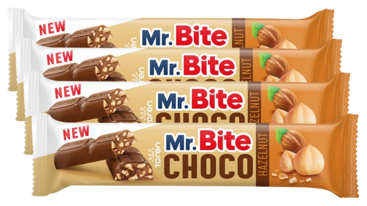 تورين مستر بايت اصابع الشوكولاتة عرض (3+1) 35 غم