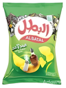 البطل شيبس بطاطا ملح وخل 12 غم * 100